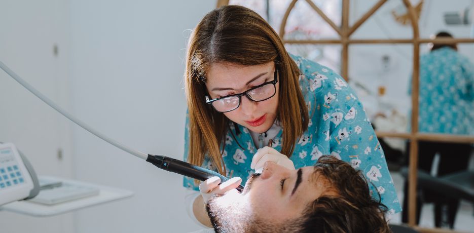 preparación para un tratamiento de diseño de sonrisa