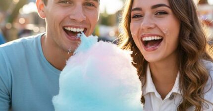 dos personas sonriendo y comienzo azucar sin caries